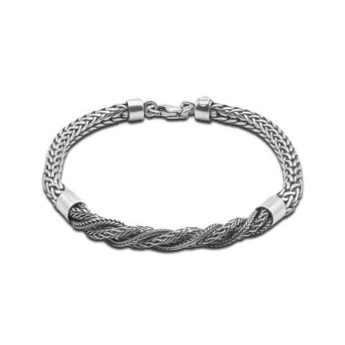Bracelet Eterno - argent rhodié, finition vieillie - William Spencer 2
