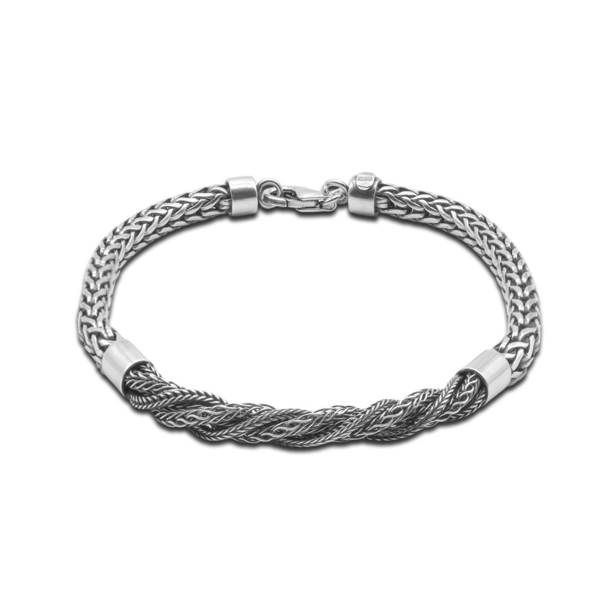 Bracelet Eterno - argent rhodié, finition vieillie - William Spencer