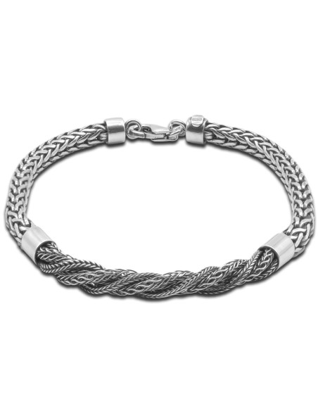 Bracelet Eterno - argent rhodié, finition vieillie - William Spencer