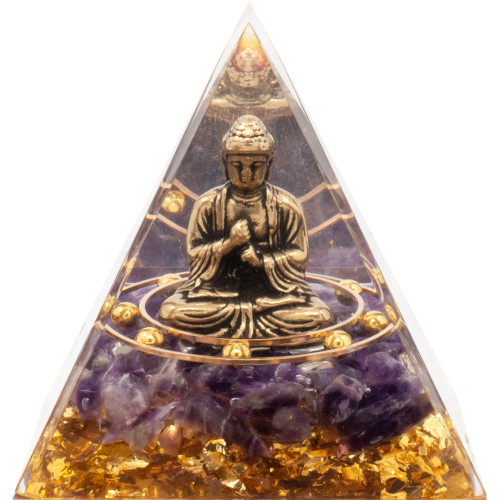Pyramide Orgonite Ametis - Résine et Améthyste - Lily Parker