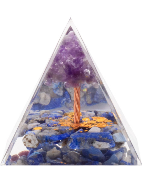 Pyramide Orgonite Sodara - Résine et Sodalite - Lily Parker