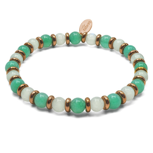 Bracelet "Essence Féminine" - Amazonite & Pierre de lune - Lily Parker