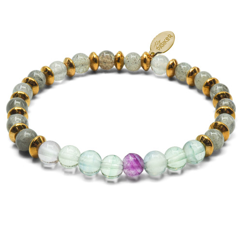 Bracelet "Bye Bye Fatigue" - Labradorite & Fluorite - Lily Parker