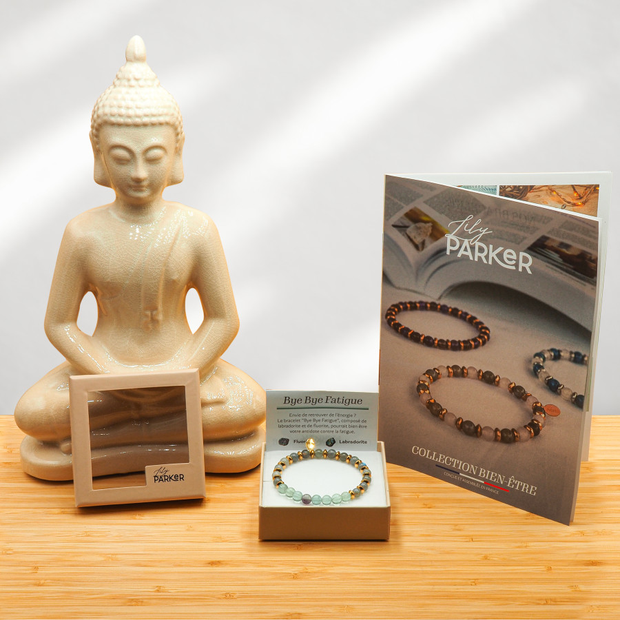 Bracelet "Bye Bye Fatigue" - Labradorite & Fluorite - Lily Parker