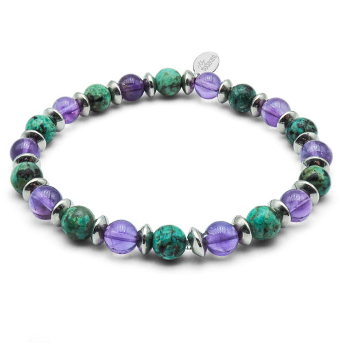 Bracelet "Relax Max" - Améthyste & Turquoise - Lily Parker