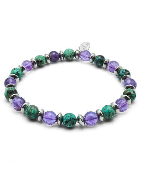 Bracelet "Relax Max" - Améthyste & Turquoise - Lily Parker