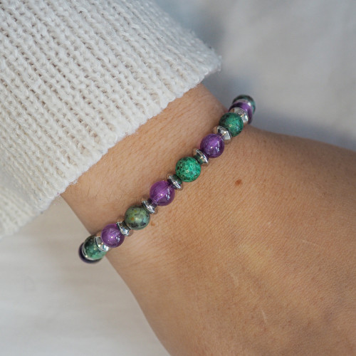 Bracelet "Relax Max" - Améthyste & Turquoise - Lily Parker 2