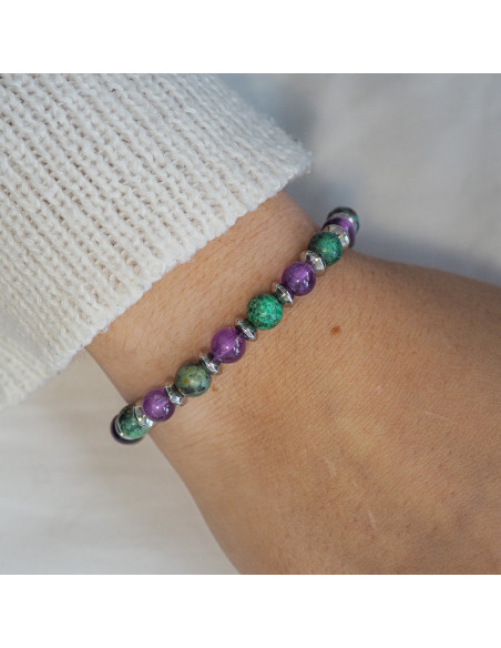 Bracelet "Relax Max" - Améthyste & Turquoise - Lily Parker