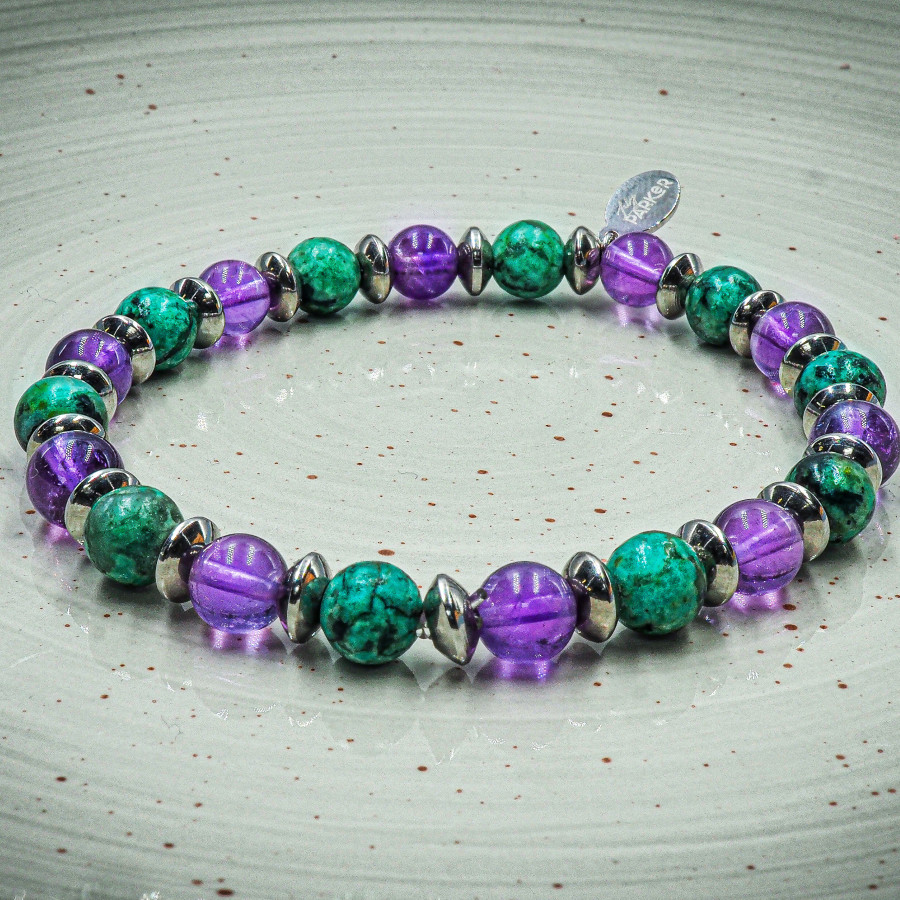 Bracelet "Relax Max" - Améthyste & Turquoise - Lily Parker