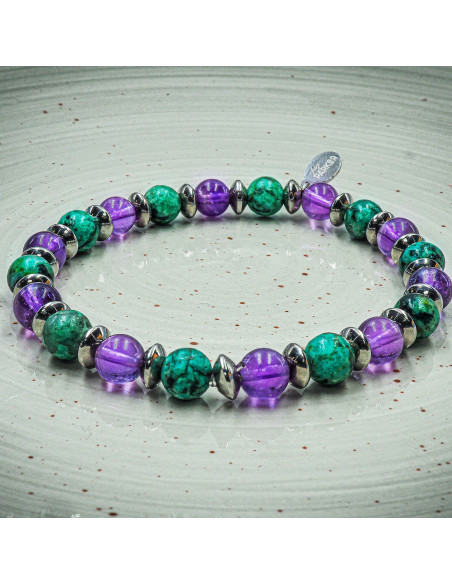 Bracelet "Relax Max" - Améthyste & Turquoise - Lily Parker