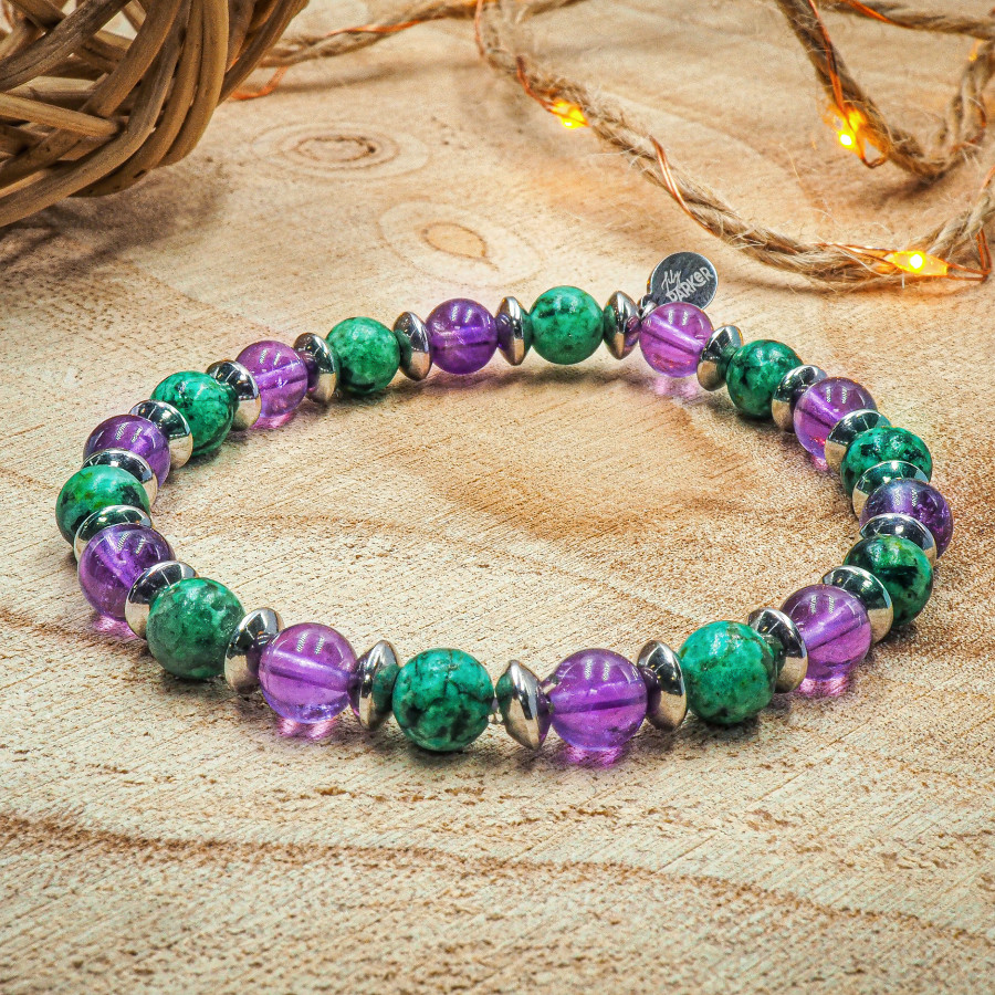 Bracelet "Relax Max" - Améthyste & Turquoise - Lily Parker