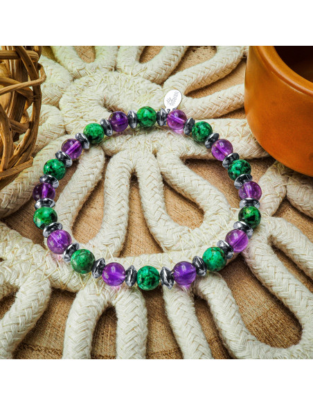 Bracelet "Relax Max" - Améthyste & Turquoise - Lily Parker