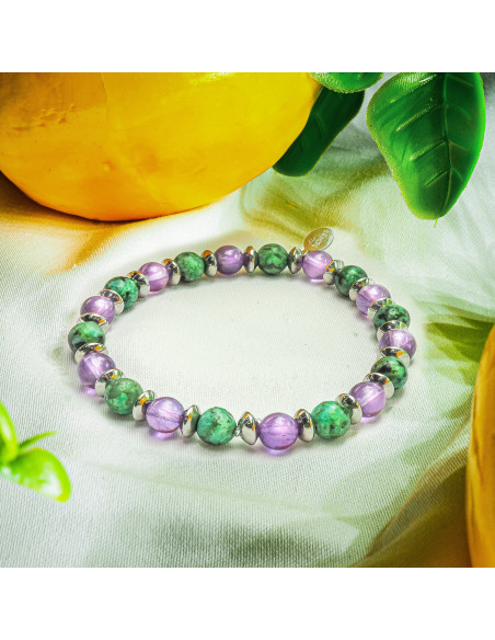 Bracelet "Relax Max" - Améthyste & Turquoise - Lily Parker
