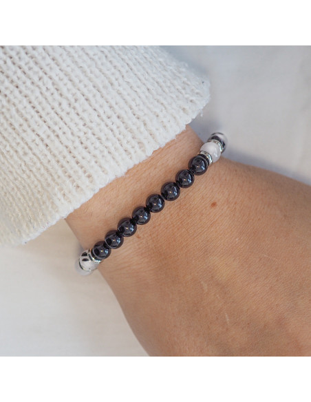 Bracelet "Bouclier Vital" - Quartz Rutile & Tourmaline - Lily Parker