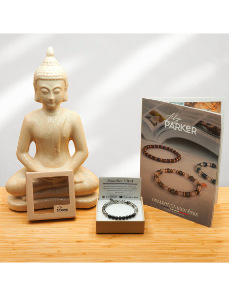 Bracelet "Bouclier Vital" - Quartz Rutile & Tourmaline - Lily Parker