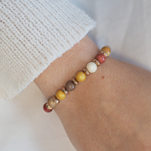 Bracelet "Super Girl" - Pierre de Lune & Mookaite - Lily Parker 2