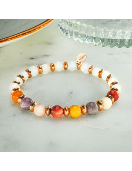 Bracelet "Super Girl" - Pierre de Lune & Mookaite - Lily Parker