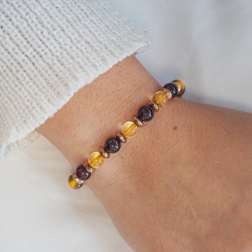 Bracelet "Power Boost" - Citrine & Grenat - Lily Parker 2