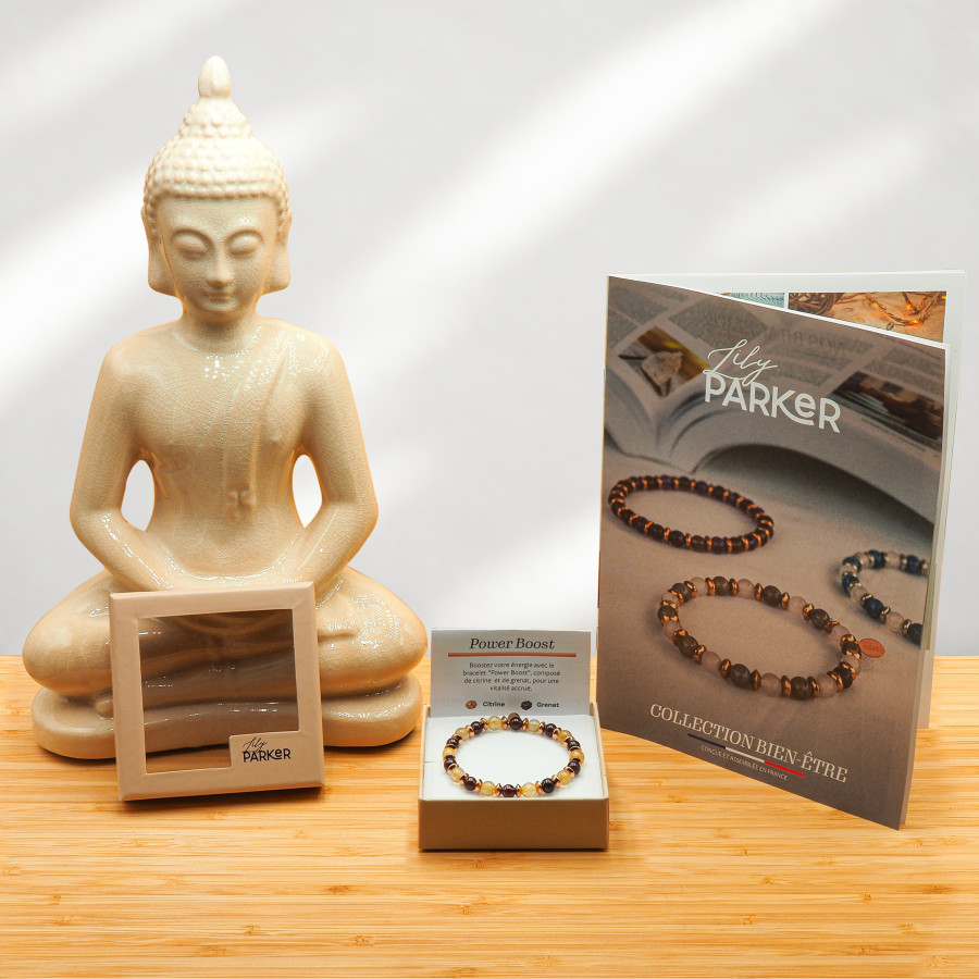 Bracelet "Power Boost" - Citrine & Grenat - Lily Parker