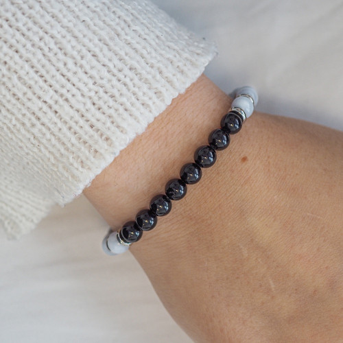 Bracelet "Peau Apaisée" - Aigue Marine & Tourmaline noire - Lily Parker 2