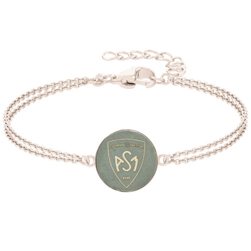Bracelet ASM - acier rosé - Logo blason ASM - rosé mat – Bijoux Officiels ASM Clermont