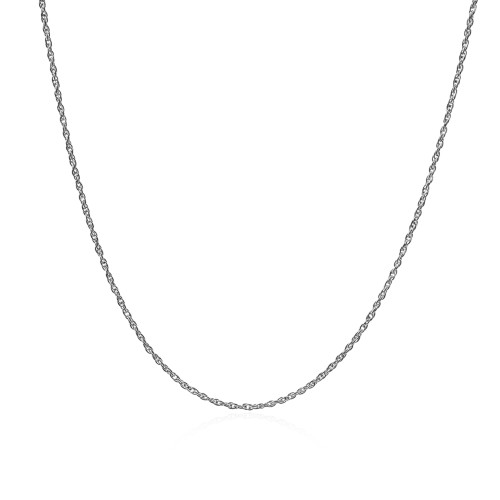 Collier en acier - couleur argent - maille palmier - largeur 2mm - longeur 45cm - Carla Valenti