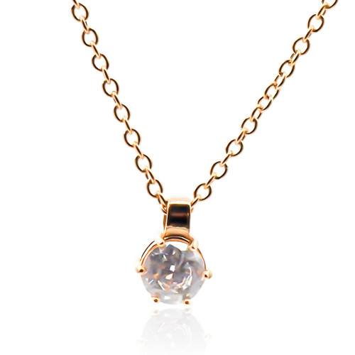 Collier en acier - doré - maille forçat - pendentif 13x9x6mm - 38+7cm - Carla Valenti