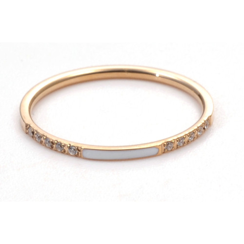 Bague en acier - rosé - dimension 1,4x1,4mm - Carla Valenti