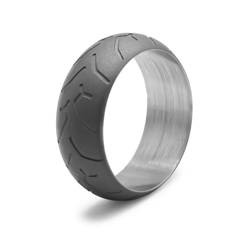 Bague en acier - corrosion - 6mm - Carla Valenti