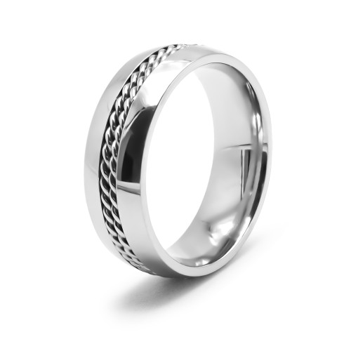 Bague en acier - 7mm - Carla Valenti