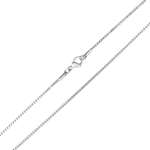 Chaine acier maille vénitienne - épaisseur 1.5mm - 55cm - Carla Valenti