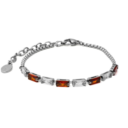 Bracelet acier tennis - 15+5cm - Carla Valenti