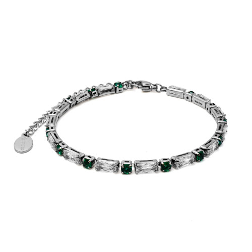 Bracelet acier tennis - 15+5cm - Carla Valenti