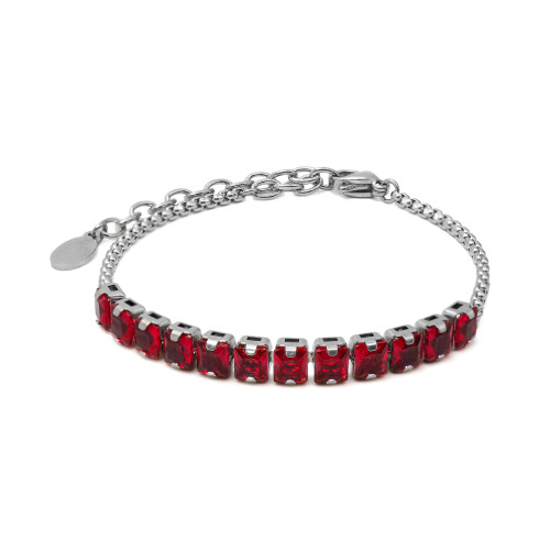 Bracelet acier tennis - 15+5cm - Carla Valenti