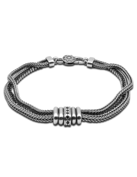 Bracelet Argentus Prime - argent rhodié, finition vieillie - William Spencer