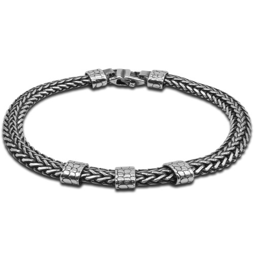 Bracelet Titanium Silver - argent rhodié, finition vieillie - William Spencer