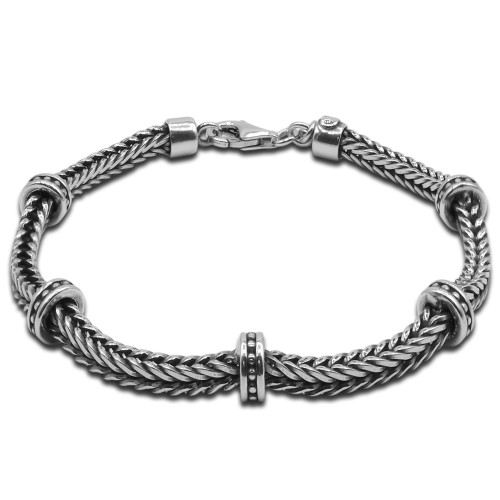 Bracelet Palladium - argent rhodié, finition vieillie - William Spencer