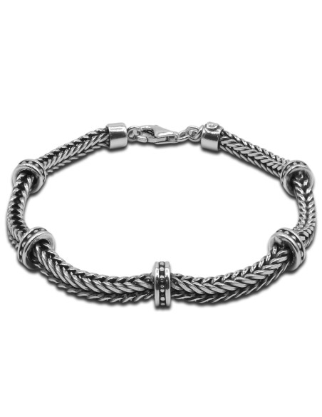 Bracelet Palladium - argent rhodié, finition vieillie - William Spencer
