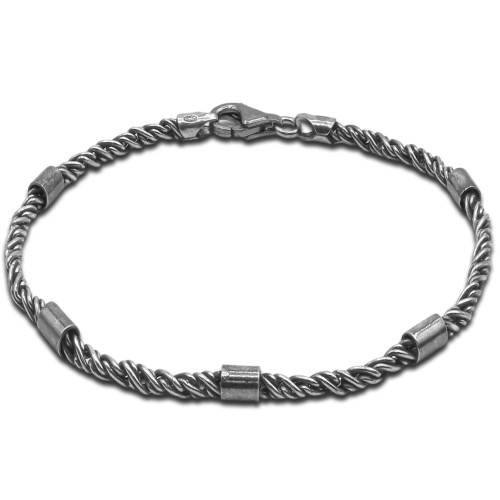Bracelet Silvaris - argent rhodié, finition vieillie - William Spencer