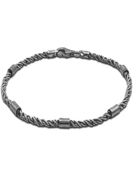 Bracelet Silvaris - argent rhodié, finition vieillie - William Spencer