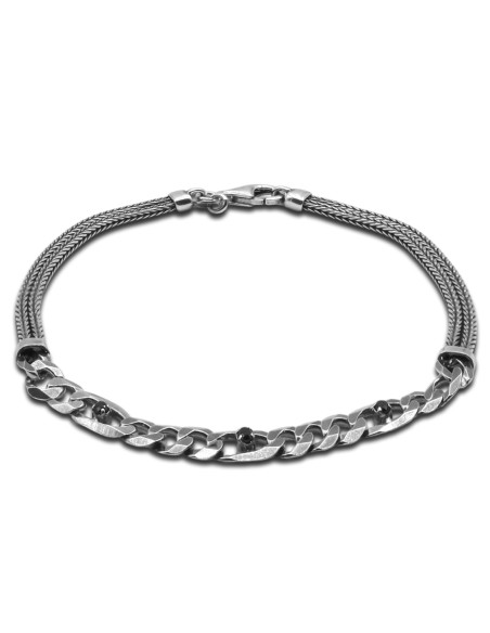 Bracelet Plenaris - argent rhodié, finition vieillie - William Spencer