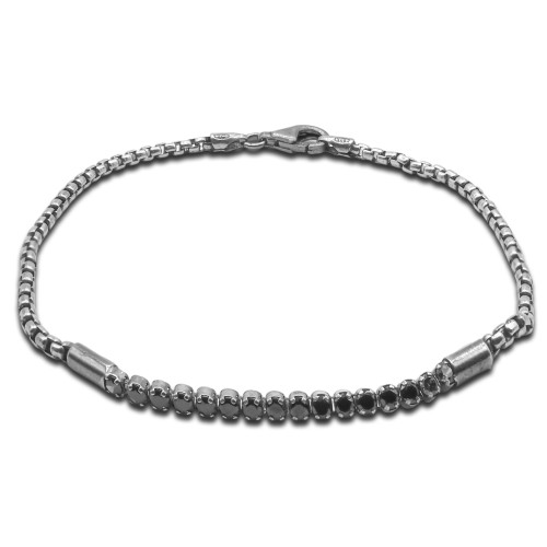 Bracelet Aer Silver - argent rhodié, finition vieillie - William Spencer