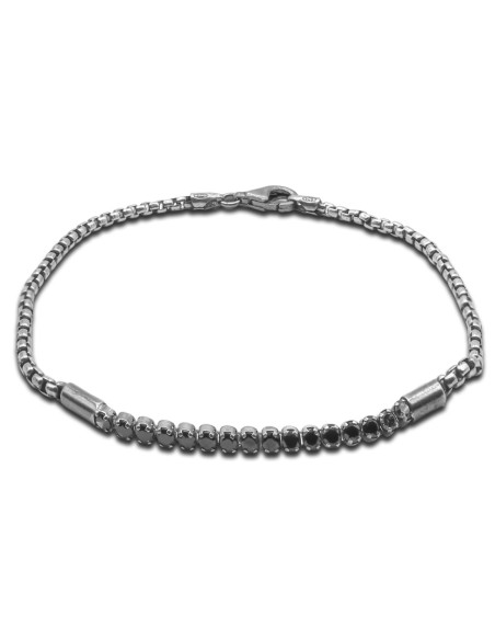 Bracelet Aer Silver - argent rhodié, finition vieillie - William Spencer