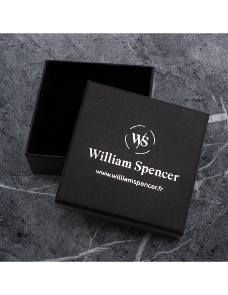 Bague Prisme Solaire - tungstène, bois teinté multicolore incrusté - William Spencer